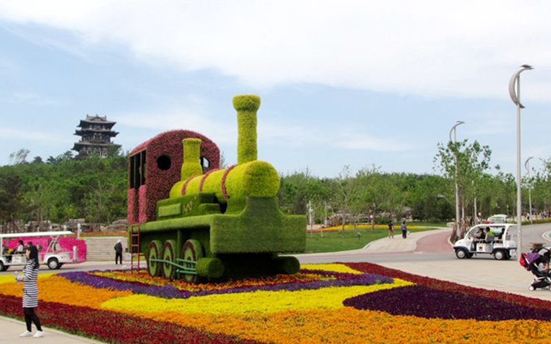 衡阳城市广场立体花坛