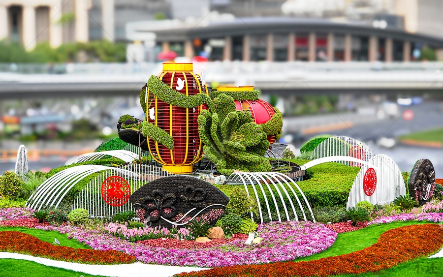 吐鲁番立体花坛设计施工